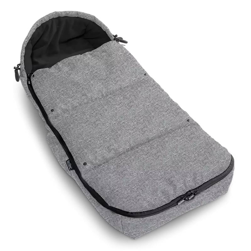 Leclercbaby Fußsack Polar Grau Melange Kinderwagenfußsack Kinderwagendecke Baby von leclercbaby