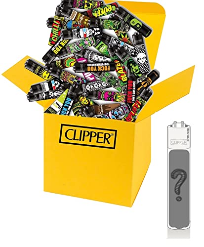 Dhobia Clipper® Feuerzeuge Clipper Feuerzeug Original Mix Limited 10x Stück von ledermodefashion