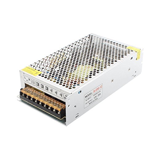 LEDMO Schaltnetzteil 12V 20A 240W AC/DC Netzteil Adapter Transformator,Schaltwandler AC 100 V / 240 V-DC-12V für LED Streifen Lichter Power Supply Schaltmodus 20A Leistungswandler von ledmo