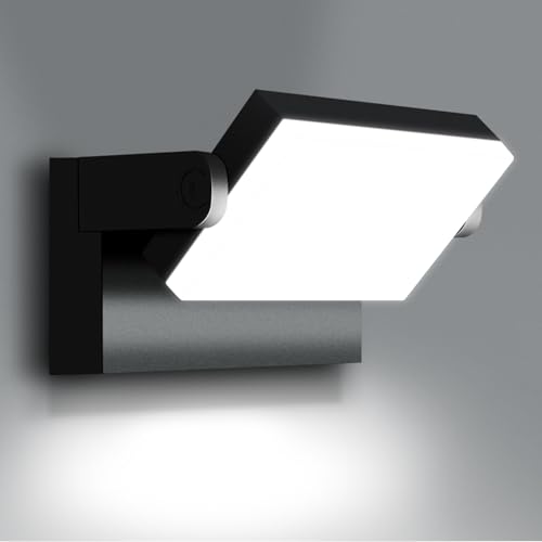 ledmo 60W LED Wandleuchten Aussen 5000 Lumen Modern Wandlampe Außen KaltWeiß 6000K Außenwandleuchten mit 360° Schwenkbar LED Panel Außenlampe Wasserdicht IP65 für Terrasse Eingang Garten von ledmo