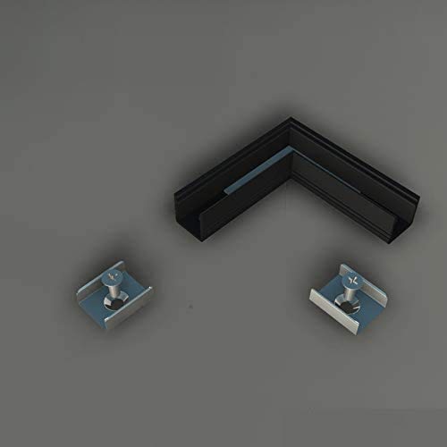 Eckstück LED Profil ST10 Aluminium (Eckstück Schwarz) von ledomec