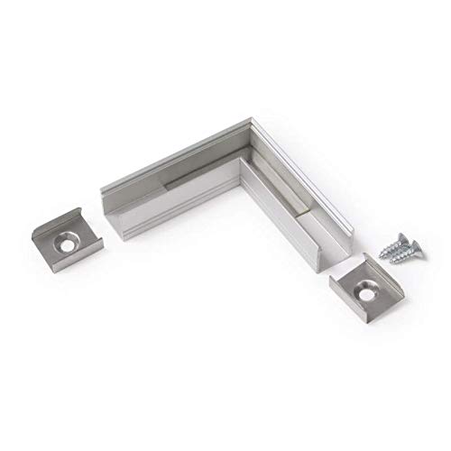 Eckstück LED ST10 Aluminium Weiß (Eckstück Weiß) von ledomec