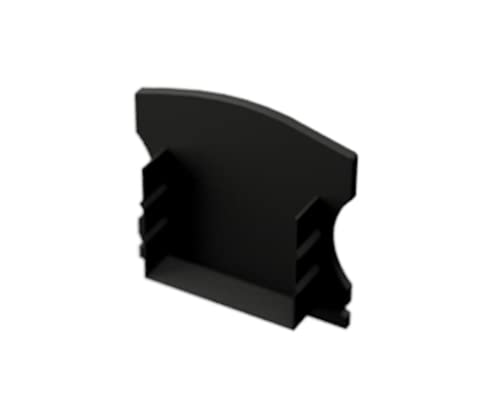 ledomec Endkappen 2er Set Schwarz für ALU LED Profil AUFBAU-H. (Endkappen 2er Set Schwarz) von ledomec