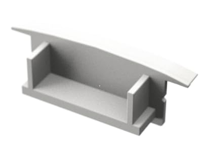 Endkappen für LED Einbauprofil WIDE-IN-20 Weiß (2er Set Endkappen Weiß) von ledomec