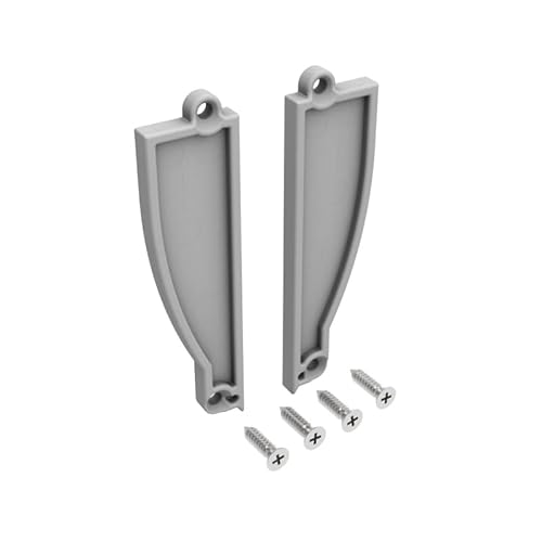ledomec Endkappen für Einbau Profil | Trockenbau Leiste Rigips EINPUTZ-FLAT J (2x Endkappen) von ledomec