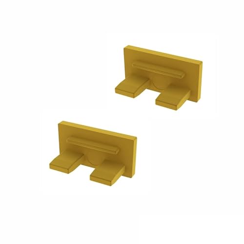 ledomec LED ALU Profil Slim LED Leiste (14x7mm) in Gold mit Abdeckung (2x Endkappen Gold) von ledomec