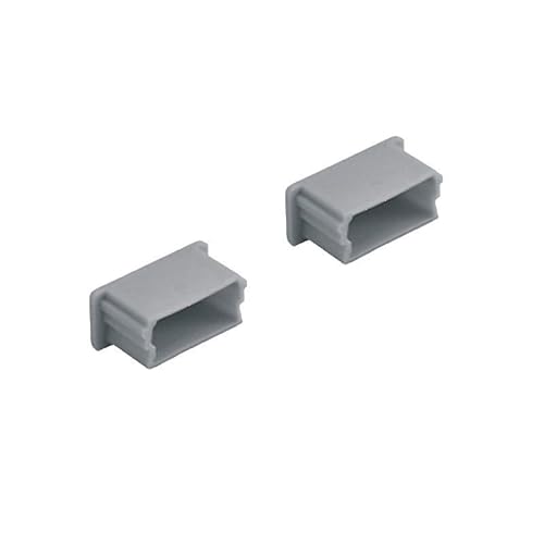 ledomec LED ALU Profil Slim LED Leiste (14x7mm) in Silber mit Abdeckung (2x Endkappen) von ledomec