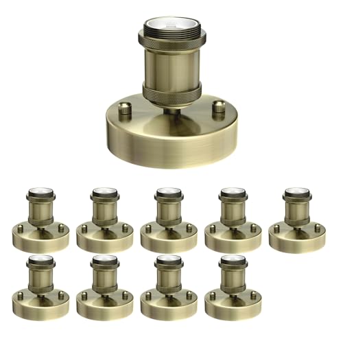 ledscom.de 10 Stück Deckenleuchte/Lampenfassung RETRA, gold matt, 1x E27 max. 60W ledscom.de 10 Stück Deckenleuchte/Lampenfassung RETRA, gold matt, 1x E27 max. 60W von ledscom.de