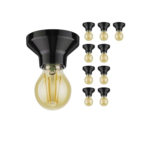 ledscom.de 10 Stück LED Deckenleuchte Elektra Porzellan schwarz, inkl. LED gold max. 778lm, 3-Stufen dimmen, extra-warmweiß ledscom.de 10 Stück LED Deckenleuchte Elektra Porzellan schwarz, inkl. LED gold max. 778lm, 3-Stufen dimmen, extra-warmweiß von ledscom.de