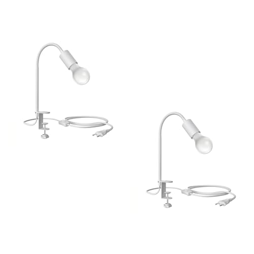 ledscom.de 2 Stück Klemmleuchte LELE mit Schwanenhals, weiß + E27 LED Lampe 918lm, Smart Home, warmweiß - kaltweiß ledscom.de 2 Stück Klemmleuchte LELE mit Schwanenhals, weiß + E27 LED Lampe 918lm, Smart Home, warmweiß - kaltweiß von ledscom.de