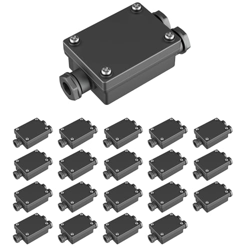 ledscom.de 20 Stück 2-fach Kabelverbinder für außen, IP68, Muffe für 6-8mm Kabel-Durchmesser ledscom.de 20 Stück 2-fach Kabelverbinder für außen, IP68, Muffe für 6-8mm Kabel-Durchmesser von ledscom.de