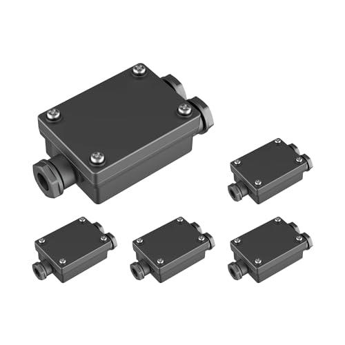 ledscom.de 5 Stück 2-fach Kabelverbinder für außen, IP68, Muffe für 6-8mm Kabel-Durchmesser von ledscom.de