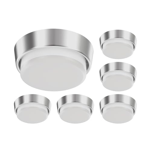 ledscom.de 6 Stück GX53 Lampen-Fassung INEL chrom matt rund 90mm Ø inkl. LED Lampe 10,063W 1038lm warm-weiß ledscom.de 6 Stück GX53 Lampen-Fassung INEL chrom matt rund 90mm Ø inkl. LED Lampe 10,063W 1038lm warm-weiß von ledscom.de