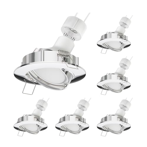 ledscom.de 6 Stück LED Decken-Einbaustrahler CIRC chrom schwenkbar GU4,914W 450lm warm-weiß ledscom.de 6 Stück LED Decken-Einbaustrahler CIRC chrom schwenkbar GU4,914W 450lm warm-weiß von ledscom.de