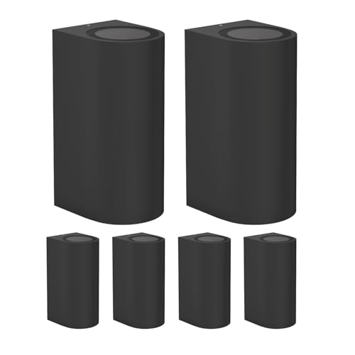 ledscom.de 6 Stück Wandleuchte ALSE für außen, IP54, Up-/Downlight, schwarz matt, rund, 2x GU10 max. 35W ledscom.de 6 Stück Wandleuchte ALSE für außen, IP54, Up-/Downlight, schwarz matt, rund, 2x GU10 max. 35W von ledscom.de