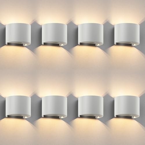 ledscom.de 8 Stück Wandleuchte RUNEL für außen, IP65, Up-/Downlight, weiß matt, rund, 1x G9 max. 10W ledscom.de 8 Stück Wandleuchte RUNEL für außen, IP65, Up-/Downlight, weiß matt, rund, 1x G9 max. 10W von ledscom.de
