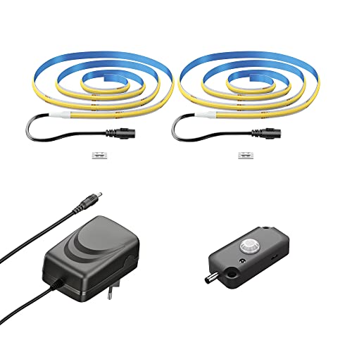 ledscom.de COB-LED Streifen JOR, 100.0cm, flach, weiß, 22,54W, je 1209lm, 2er Set, inkl. Bewegungsmelder von ledscom.de