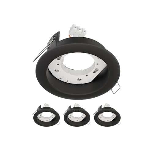 ledscom.de 4 Stück Deckeneinbauleuchte ZOBE II, schwarz matt, rund, 107mm Ø, 1x GX53 max. 25W ledscom.de 4 Stück Deckeneinbauleuchte ZOBE II, schwarz matt, rund, 107mm Ø, 1x GX53 max. 25W von ledscom.de