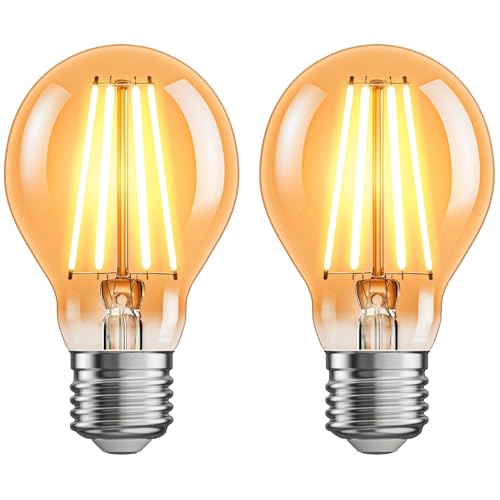 ledscom.de 2 Stück E27 LED Leuchtmittel, A60, extra warmweiß (2400 K), 7 W, 778lm, 3-Stufen-Dimmer, goldfarben ledscom.de 2 Stück E27 LED Leuchtmittel, A60, extra warmweiß (2400 K), 7 W, 778lm, 3-Stufen-Dimmer, goldfarben von ledscom.de