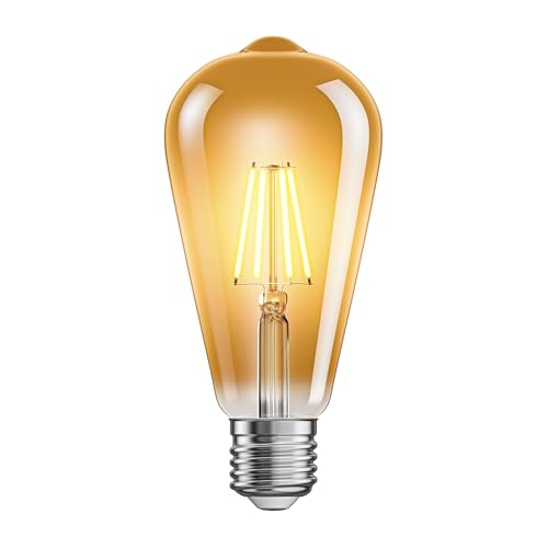 ledscom.de E27 LED Leuchtmittel, ST64, extra warmweiß (2200 K), 4 W, 489lm, goldfarben ledscom.de E27 LED Leuchtmittel, ST64, extra warmweiß (2200 K), 4 W, 489lm, goldfarben von ledscom.de