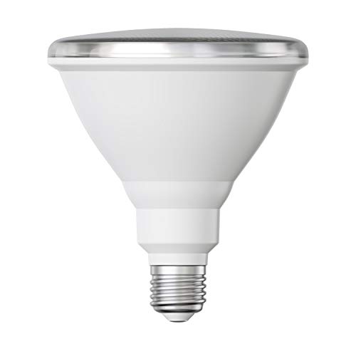 ledscom.de E27 LED Leuchtmittel, PAR38 kurzer Hals, weiß (4000 K), 14,9 W, 1395lm, 41°, Reflektorspiegel (silber), LED Relektor-Lampe, Reflektor, Spot-Light, Strahler, Flutlicht, Halogen-Lampe von ledscom.de