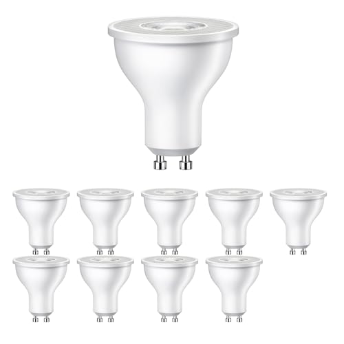 ledscom.de 10 Stück GU10 LED Leuchtmittel, PAR16, warmweiß (2700 K), 5,8 W, 468lm, 33° von ledscom.de