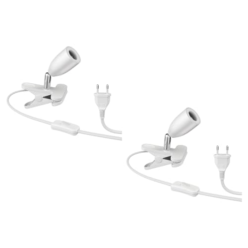 ledscom.de 2 Stück Klemmleuchte LIK, weiß matt, 1x E27 max. 60W ledscom.de 2 Stück Klemmleuchte LIK, weiß matt, 1x E27 max. 60W von ledscom.de