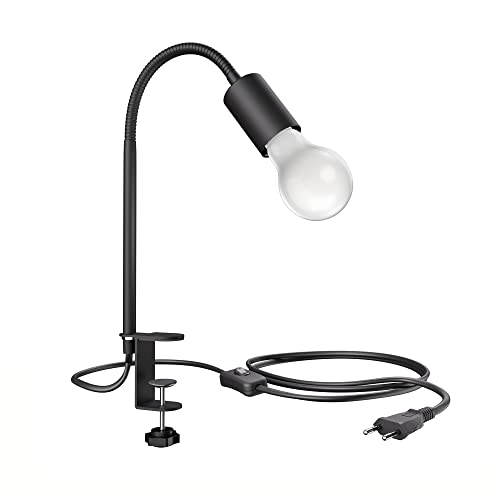 ledscom.de Klemmleuchte LELE mit Schwanenhals, schwarz + E27 LED Lampe 918lm, Smart Home, warmweiß - kaltweiß ledscom.de Klemmleuchte LELE mit Schwanenhals, schwarz + E27 LED Lampe 918lm, Smart Home, warmweiß - kaltweiß von ledscom.de