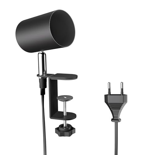 ledscom.de Klemmleuchte WAIKA, Schalter, schwarz matt, 1x GU10 max. 15W von ledscom.de