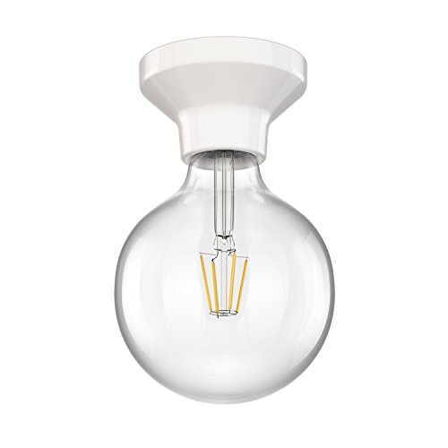 ledscom.de LED Deckenleuchte Elektra Porzellan Kugel inkl. E27 G125 Lampe warm-weiß 838lm von ledscom.de