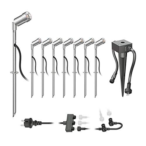 ledscom.de LED Gartenstrahler Spico mit Erdspieß und Dämmerungssensor für außen IP44 je 105lm warm-weiß 8er Set ledscom.de LED Gartenstrahler Spico mit Erdspieß und Dämmerungssensor für außen IP44 je 105lm warm-weiß 8er Set von ledscom.de