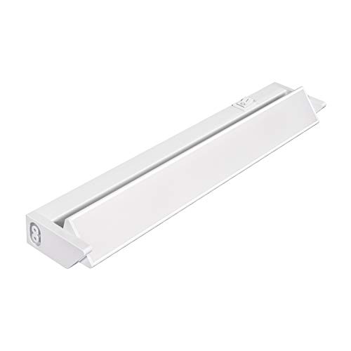 ledscom.de LED Unterbauleuchte LIWO, schwenkbar, 35cm, 4,9 W, 476lm, warmweiß ohne Netzkabel, Schalter, Wand, 230v, Steckdose, 40cm, Leiste, Schrank, Led, Lampe, Wandleuchte, Unterschrank von ledscom.de