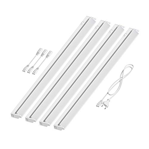 ledscom.de LED Unterbau-Leuchte LIWO 91cm, schwenkbar, je 1444lm, warmweiß 4er Set von ledscom.de