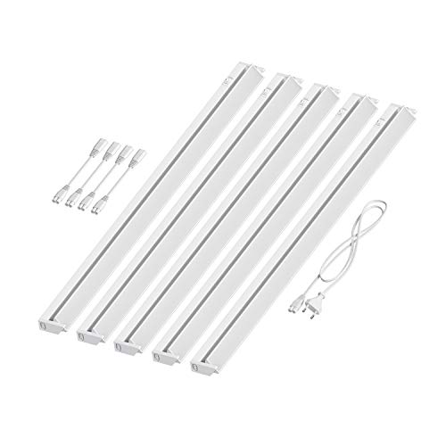 ledscom.de LED Unterbau-Leuchte LIWO 91cm, schwenkbar, je 1517lm, weiß 5er Set von ledscom.de
