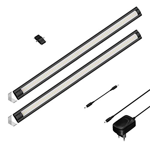 ledscom.de LED Unterbau-Leuchte SIRIS schwarz matt, Eckmontage, flach, je 50cm, je 655lm, weiß, 2er Set ledscom.de LED Unterbau-Leuchte SIRIS schwarz matt, Eckmontage, flach, je 50cm, je 655lm, weiß, 2er Set von ledscom.de