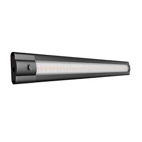 ledscom.de LED Unterbauleuchte SIRIS, 30cm, flach, schwarz, 3,9 W, 370lm, weiß von ledscom.de