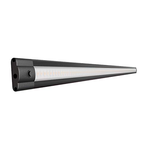 ledscom.de LED Unterbauleuchte SIRIS, 90cm, flach, schwarz, 9,5 W, 963lm, warmweiß von ledscom.de