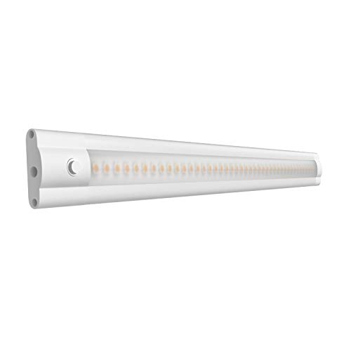 ledscom.de LED Unterbau-Leuchte SIRIS weiß matt, Eckmontage, flach, 30cm, 370lm, weiß von ledscom.de