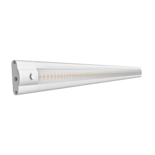 ledscom.de LED Unterbauleuchte SIRIS, 50cm, flach, 5,9 W, 531lm, warmweiß, Schalter, Wand, Steckdose, 60cm, Leiste, Schrank, Led, Lampe, Wandleuchte, Unterschrank, Beleuchtung, Wandlampe, Light von ledscom.de