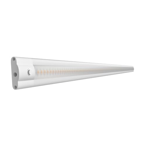 ledscom.de LED Unterbauleuchte SIRIS, 90cm, flach, 9,5 W, 963lm, warmweiß, Schalter, Wand, Steckdose, 100cm, Leiste, Schrank, Led, Lampe, Wandleuchte, Unterschrank, Beleuchtung, Wandlampe, Light von ledscom.de