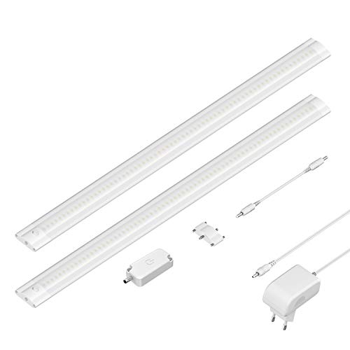 ledscom.de LED Unterbau-Leuchte SIRIS weiß matt mit Touch-Dimmer, flach, je 50cm, je 531lm, warm-weiß, 2er Set ledscom.de LED Unterbau-Leuchte SIRIS weiß matt mit Touch-Dimmer, flach, je 50cm, je 531lm, warm-weiß, 2er Set von ledscom.de