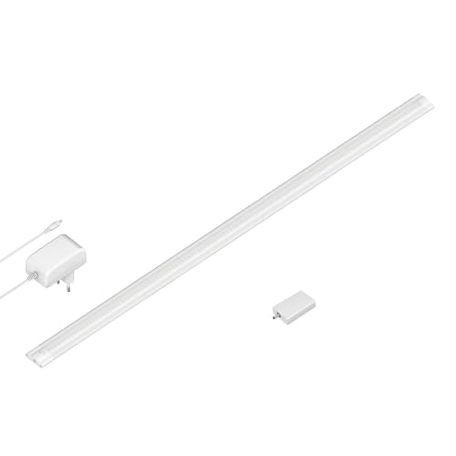 ledscom.de Smarte LED Unterbau-Leuchte SIRIS weiß matt mit Netzteil und WLAN-Controller, flach, Smart-Home, Alexa-fähig, je 90cm, 1044lm, weiß von ledscom.de