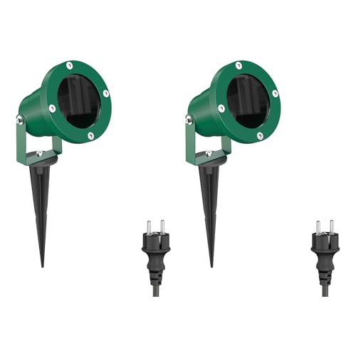 ledscom.de 2 Stück Gartenstrahler DUK mit Erdspieß für außen, IP65, Stecker, grün, 1 x GU10 max. 15W ledscom.de 2 Stück Gartenstrahler DUK mit Erdspieß für außen, IP65, Stecker, grün, 1 x GU10 max. 15W von ledscom.de
