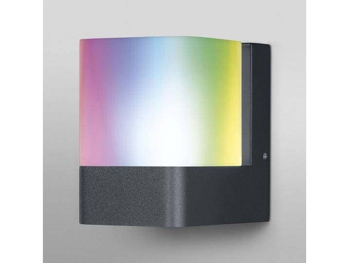 LEDVANCE SMART+ WiFi Cube LED-Wandleuchte RGBW up Cube, dimmbar, schwarz, Aluminium, Modern, Smart Home Wandleuchte außen von ledvance