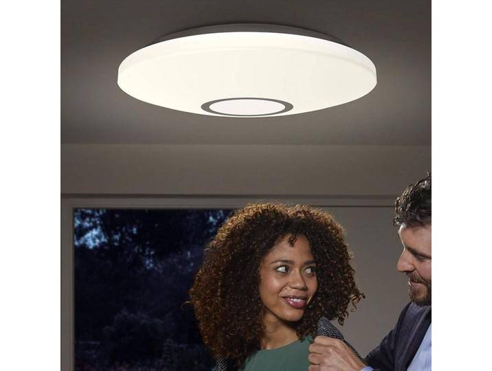 LEDVANCE Deckenlampe mit Bewegungsmelder Orbis Sensor, weiß / opal, für Flurbereich, Kunststoff, Modern, Deckenlampe mit Sensor von ledvance