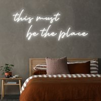 Dies Muss Der Ort Benutzerdefinierte Leuchtreklame, Party Neonlicht, Led-Leuchtreklame, Personalisierte Geschenke, Zitat Wandkunst, Innendekoration von leecen