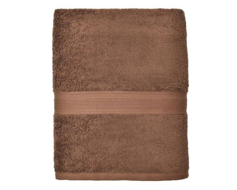 leevitex® Saunatuch Frottee XXL, (1-St), 80 x 200 cm, extra groß & saugfähig, Schokobraun/Dunkelbraun von leevitex®