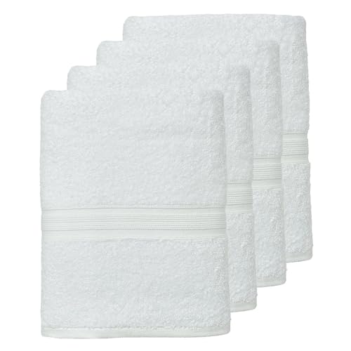 leevitex® Handtuch-Set, saugstark, 50 x 100 cm | Qualität 500 g/m² | 100% Baumwolle | Weiß von leevitex