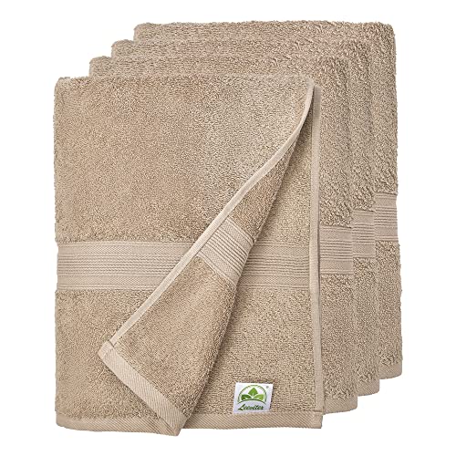 leevitex® Handtuch-Set, saugstark, 50 x 100 cm | Qualität 500 g/m² | 100% Baumwolle | Sand von leevitex