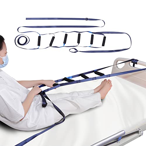 lefeke Bettleiter-Hilfsgurt mit 6 Handgriffen, tragbarer Seilbett-Leiter-Helfer, Seilleiter, Klimmzuggurte, Bettleitergurte, Klimmzughilfe, Bettgriff für ältere Menschen, Senioren, Schwangere, lefeke Bettleiter-Hilfsgurt mit 6 Handgriffen, tragbarer Seilbett-Leiter-Helfer, Seilleiter, Klimmzuggurte, Bettleitergurte, Klimmzughilfe, Bettgriff für ältere Menschen, Senioren, Schwangere, von lefeke